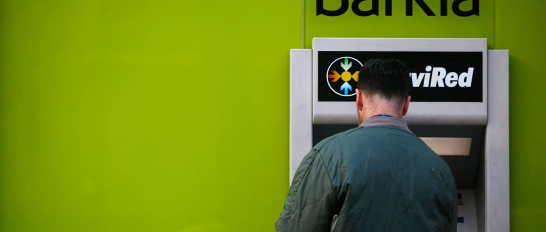 Cajero automatico de Bankia.