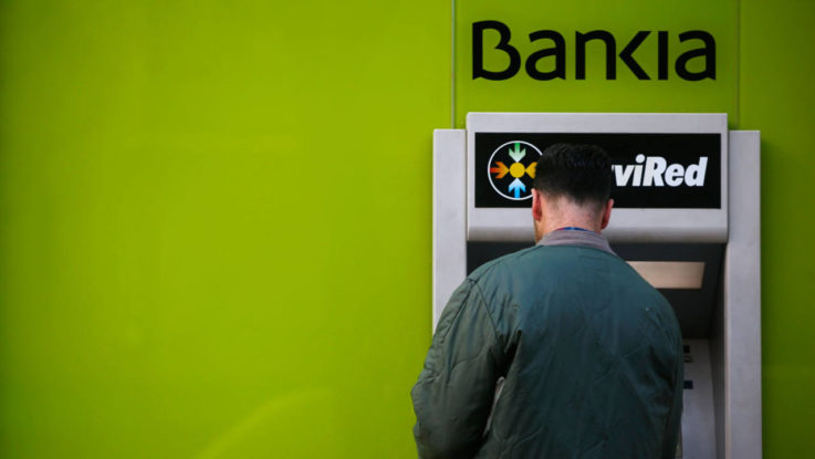 Cajero automatico de Bankia.