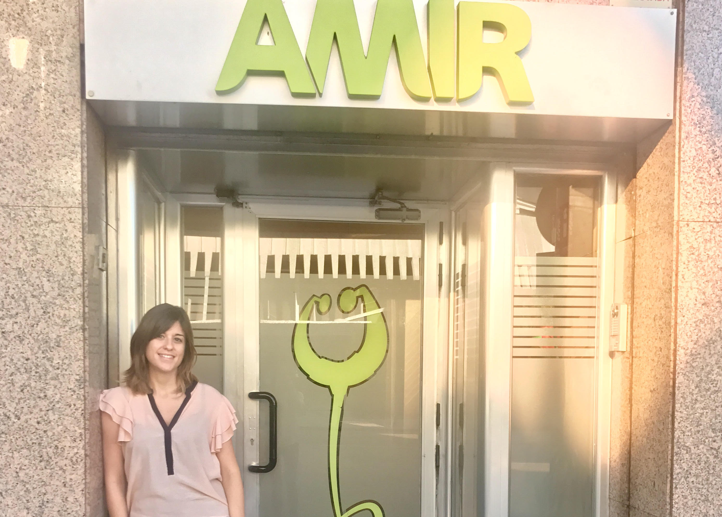 Aida Suárez en la sede de la academia AMIR.