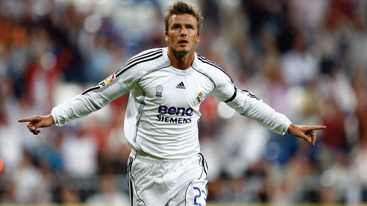 El futbolista profesional, David Beckham.