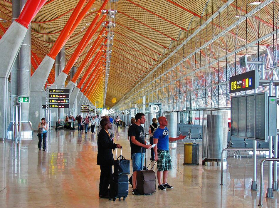 El Aeropuerto de Madrid, Barajas Adolfo Suárez.