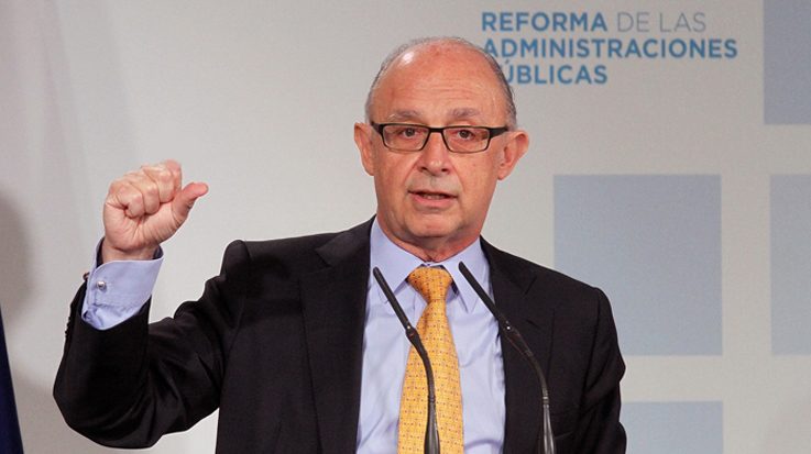 Cristóbal Montoro, ministro de Hacienda.