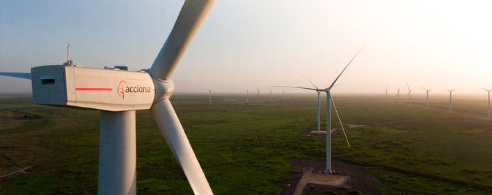 El nuevo parque aeólico de Acciona en Chile generará 510 puestos de trabajo.