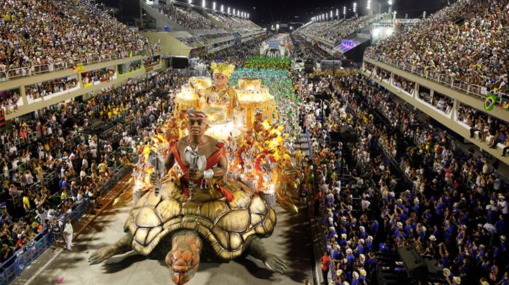 El carnaval de Río de Janeiro recibió unos 400.000 turistas extranjeros.