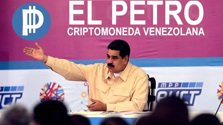 Nicolás Maduro, presidente de Venezuela, durante la campaña de creación de la criptomoneda 'El Petro'.