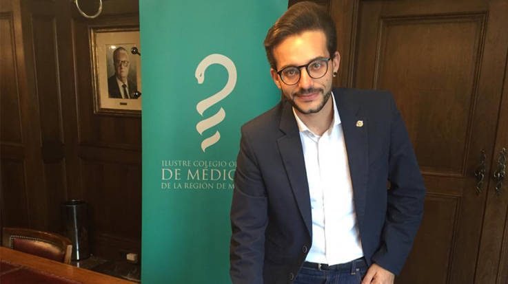 Domingo Antonio Sánchez, vocal de Médicos en Formación de la Junta Directiva del Colegio Oficial de Médicos de la Región de Murcia.