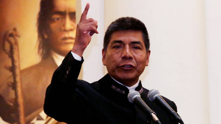 Fernando Huanacuni, ministro de Exteriores boliviano.