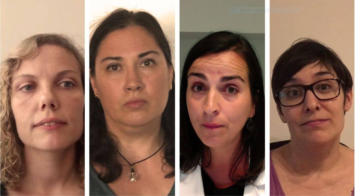 Diana de la Iglesia, Ana Isabel González, María de la Fuente y Carmen Agustín, científicas creadoras de la campaña #oCientificaoMadre.