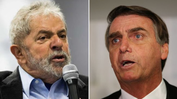 El candidato Jair Bolsonaro figura como favorito para las elecciones presidenciales de Brasil.