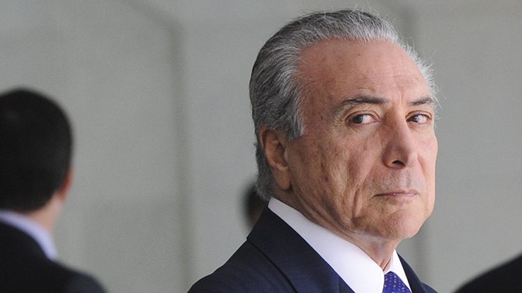 Michel Temer, presidente de Brasil.