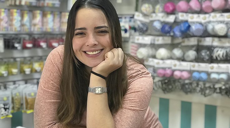 Daniela Páez, propietaria de Cake Shop.