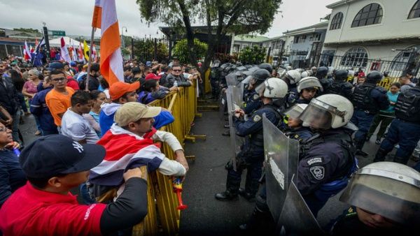 Protesta en Costa Rica