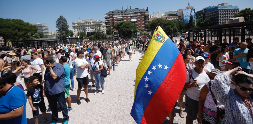 Venezolanos desbordan acogida española