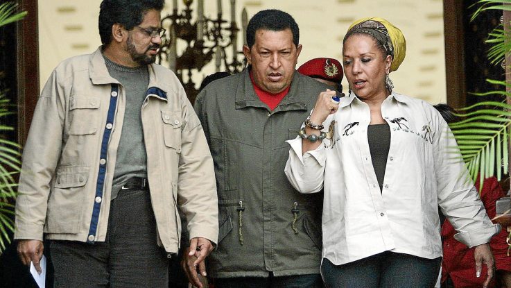 Hugo chavez, ivan marquez y piedad cordoba