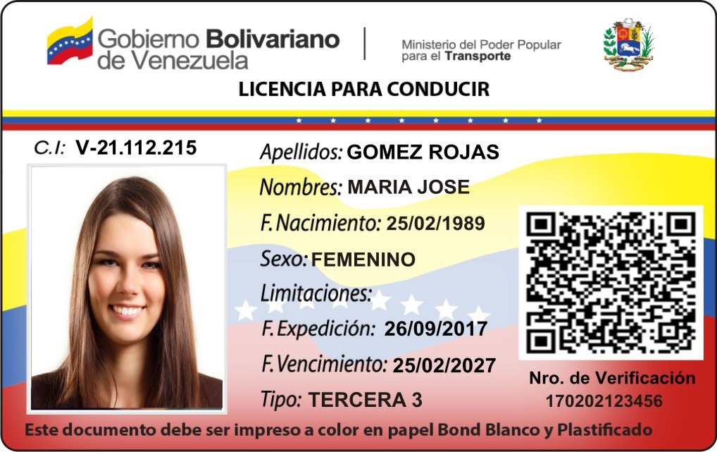 Este es el carnet de conducir falso que usan los venezolanos para