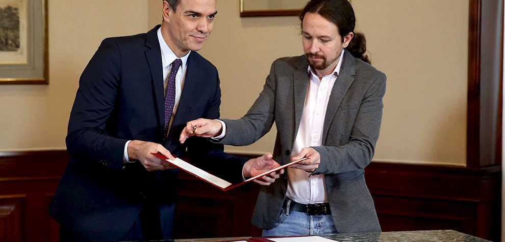 Pedro Sánchez y Pablo Iglesias