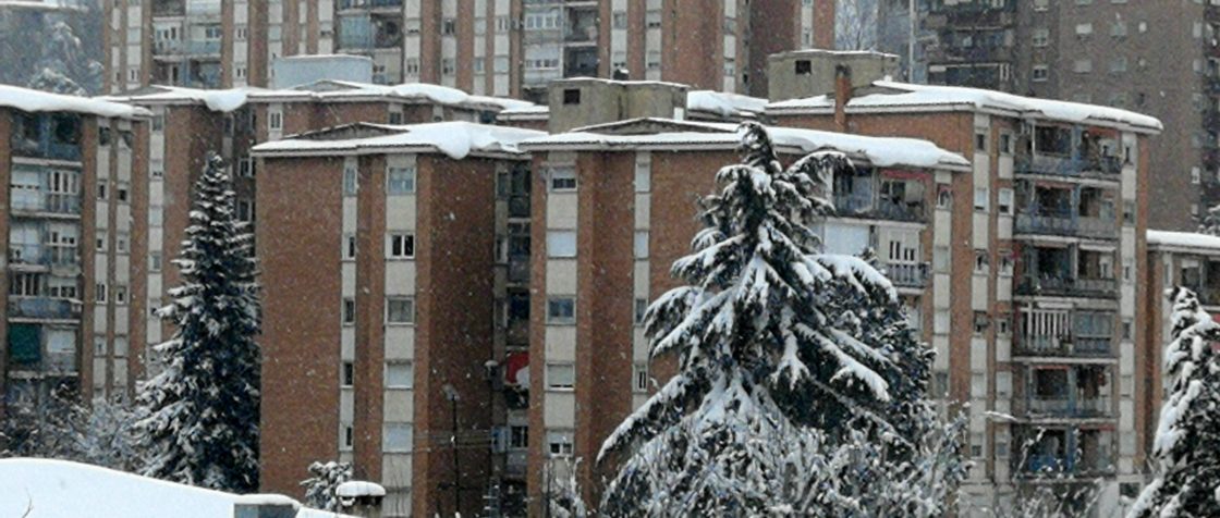 Nieve en cornisas y terrazas