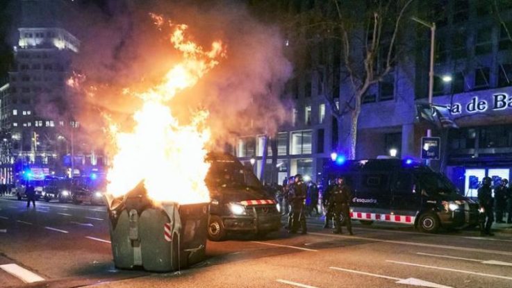 Protestas en Barcelona