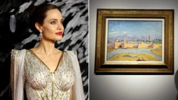 Angelina Jolie vende en una subasta un cuadro pintado por Winston Churchill