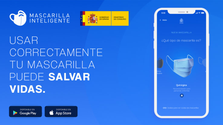 Consumo lanza una app para el uso de las mascarillas